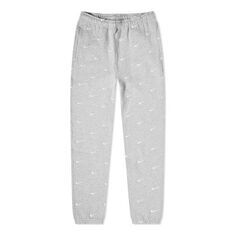 Брюки Men&apos;s Nike NRG Swoosh Logo Printing Casual Sports Pants/Trousers/Joggers Gray, серый