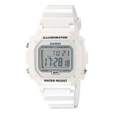 Часы CASIO Sports Illuminator Unisex Mens White Digital, белый