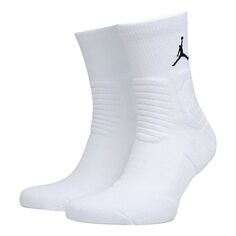 Носки Air Jordan Ultimate Flight 2.0 Flying Man Logo Basketball Training Mid Tops Socks One Pair White, белый Nike