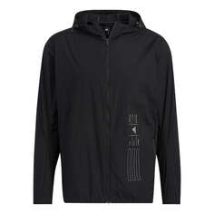 Куртка adidas Solid Color Sports Hooded Jacket Black, мультиколор