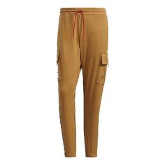 Спортивные штаны Men&apos;s adidas Casual Mid Waist Solid Color Sports Pants/Trousers/Joggers Khaki, хаки