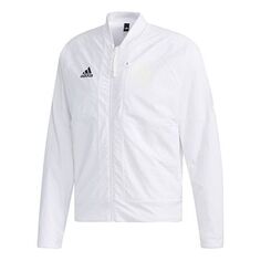 Куртка adidas V Bomber M Training Sports Windproof Woven Logo Jacket White, белый