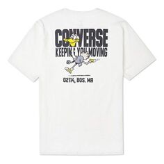 Футболка Converse Alphabet Cartoon Printing Sports Short Sleeve White, белый