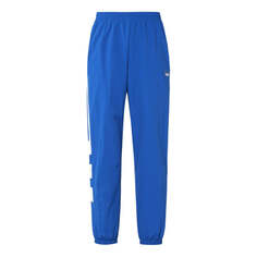 Спортивные штаны adidas Balanta Track Pants Splicing Contrasting Colors White Blue Bundle Feet Blue, синий