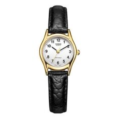 Часы CASIO Belt Small Retro WhiteDial Plate Black Belt White DialBlack Strap WhiteBlack Analog, белый