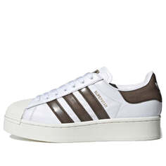 Кроссовки (WMNS) adidas BlackPinkadidas originals Superstar Bold &apos;White Brown&apos;, белый