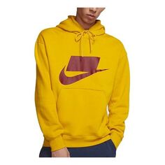Толстовка Nike Solid Color logo Pullover Yellow, желтый