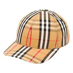 Кепка Burberry Vintage Check Cotton Baseball Cap, желтый