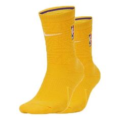 Носки Nike NBA Los Angeles Lakers City Edition Socks &apos;Yellow&apos;, желтый