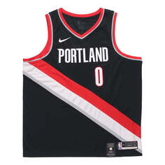 Майка Nike NBA Damian Lillard Icon Edition Swingman Jersey &apos;Red Black&apos;, черный