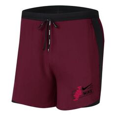 Шорты Men&apos;s Nike FLEX STRIDE FUTURE FAST 2-IN-1 Running Red Shorts, красный
