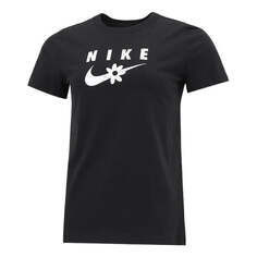 Футболка (WMNS) Nike AS W Sportswear Nike Sportswear Tee SS Sport DAISY Black, черный