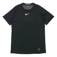 Спортивная футболка Nike Pro Top Short Sleeve Training Tight Black, черный