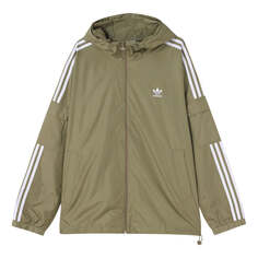 Куртка adidas originals 3-Stripes Wb hooded track Jacket Green, зеленый