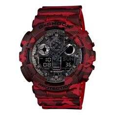 Часы CASIO G-Shock Analog-Digital &apos;Red&apos;, красный