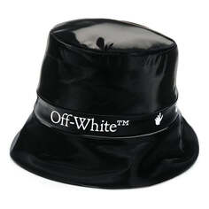 Шапка (WMNS) OFF-WHITE Logo Fisherman&apos;s Hat Black, черный