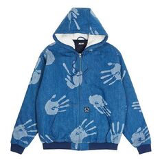 Куртка PALACE Active Bredda Printing hooded Jacket Unisex Blue, синий