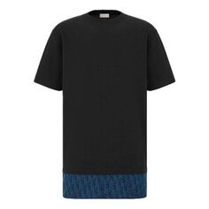 Футболка Dior Oblique T-Shirt &apos;Blue&apos;, синий