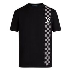 Футболка LOUIS VUITTON LV SS21 Racing Checked Short Sleeve For Men Black, черный