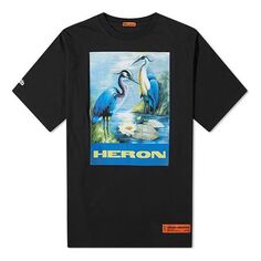 Футболка Men&apos;s HERON PRESTON Blue Short Sleeve Black, черный