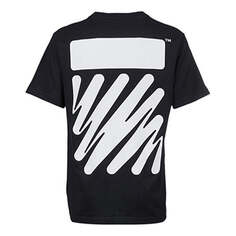 Футболка Men&apos;s OFF-WHITE SS22 Solid Color Cotton Printing Short Sleeve Black T-Shirt, мультиколор