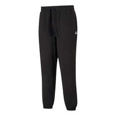 Спортивные штаны PUMA Downtown Logo Sweatpants Casual Sports Sweatpants Men&apos;s Black, черный