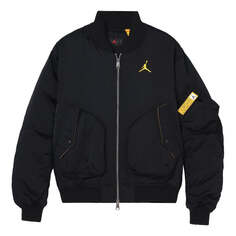 Куртка Men&apos;s Air Jordan Casual Sports Full-Length Zipper Autumn Black Jacket, черный Nike