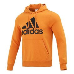 Толстовка Men&apos;s adidas Bl Fl Hd Kangaroo Pocket Orange, оранжевый