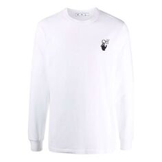 Толстовка OFF-WHITE FW21 Logo Arrow Pattern Round Neck Pullover Ordinary Version White, мультиколор