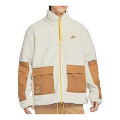 Куртка Nike Sportswear Essentials Sherpa Jacket &apos;White&apos;, бежевый