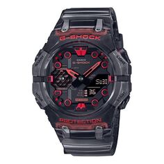 Часы CASIO G-Shock Analog-Digital &apos;Black Red&apos;, черный