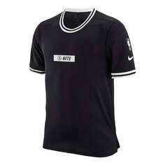 Футболка Nike x Nba Dri-fit Brooklyn Nets Courtside T-Shirt &apos;Black&apos;, черный