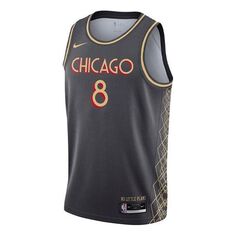 Майка Nike x NBA Chicago Bulls City Edition &apos;Zach LaVine 8&apos;, черный