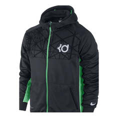 Толстовка Nike Kd Precision Moves Full Zip Hoodie &apos;Black Green&apos;, черный