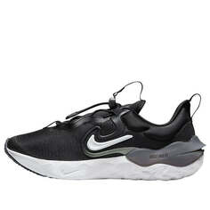 Кроссовки (GS) Nike Run Flow Running Shoes &apos;Black Iron Grey White&apos;, черный