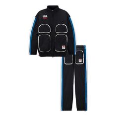 Куртка Nike x Under Cover Track Suit &apos;Black Blue&apos;, черный