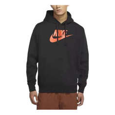 Толстовка Nike Logo Hoodie &apos;Black Orange&apos;, черный