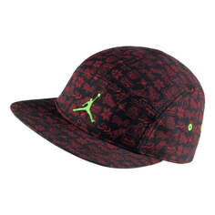 Кепка Air Jordan Mars 5-PANEL Caps &apos;Black Gym Red Green Pulse&apos;, черный Nike