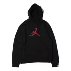 Толстовка Air Jordan Essentials Holiday Fleece Pullover Hoodie &apos;Black Gym Red&apos;, черный Nike