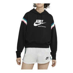 Толстовка (WMNS) Nike Sportswear Heritage Pullover Hoodie &apos;Black&apos;, черный