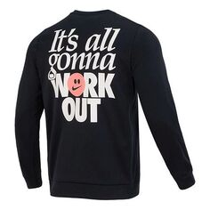 Футболка Nike Training Work Out Graphic Backprint T-shirt &apos;Black&apos;, черный