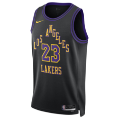 Майка Nike Dri-FIT NBA Swingman Jersey 2023/24 City Edition &apos;Los Angeles Lakers Lebron James&apos;, черный