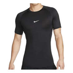 Футболка Nike Pro Dri-FIT Slim Short-Sleeve Top &apos;Black&apos;, черный