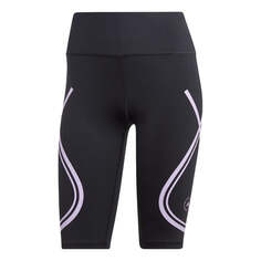 Леггинсы (WMNS) adidas by Stella McCartney Truepace Bike Running Leggings &apos;Black Purple&apos;, черный