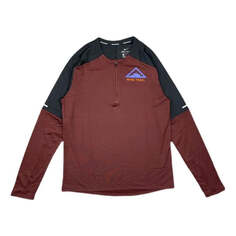 Куртка Nike Trail Running Windrunner 1/4 Zipper Jacket &apos;Red Black&apos;, черный