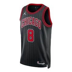 Майка Air Jordan x NBA Chicago Bulls Statement Edition Jersey &apos;Zach LaVine 8&apos;, черный Nike