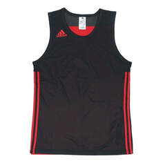 Майка adidas Basketball Training Casual Breathable Knitted Vest Men Black/Red, черный