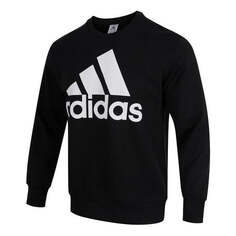 Рубашка adidas Essentials French Terry Big Logo Sweatshirt &apos;Black&apos;, черный