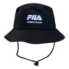 Шапка Fila LOGO Fisherman&apos;s hat Embroidered Fisherman&apos;s hat Unisex Black / White, черный