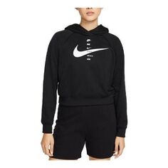 Толстовка (WMNS) Nike Sportswear Full Logo Hoodie &apos;Black&apos;, черный